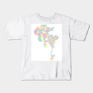 Los Angeles Neighborhoods Kids T-Shirt